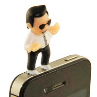 Plug Anti-pó para celulares Gangnam Style